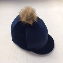 Load image into Gallery viewer, Capz Velour Faux Fur Pom Pom Hat Cover