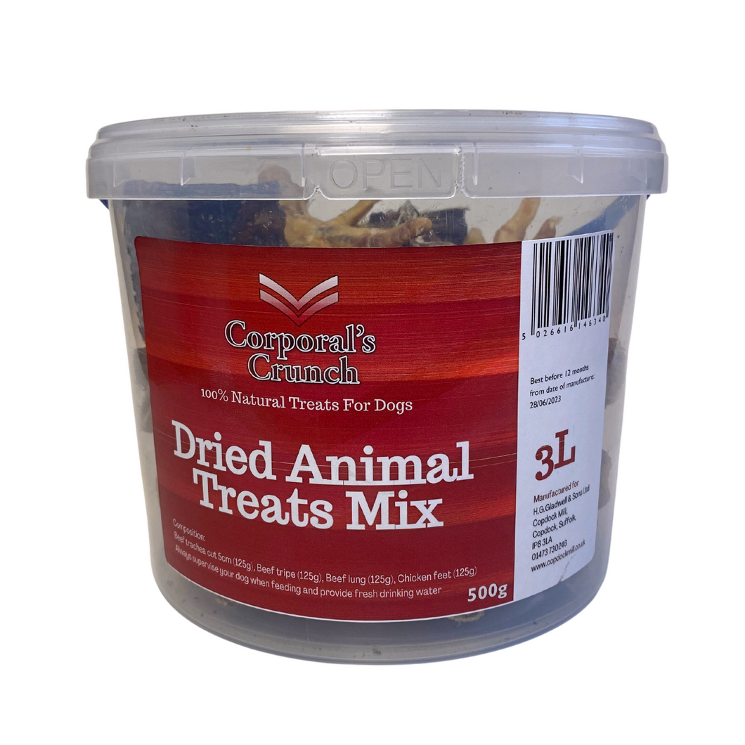 Corporal’s Crunch Dried Animal Treats Mix 3Ltr