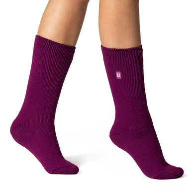 Camellia Ladies Original Heat Holders Crew Socks