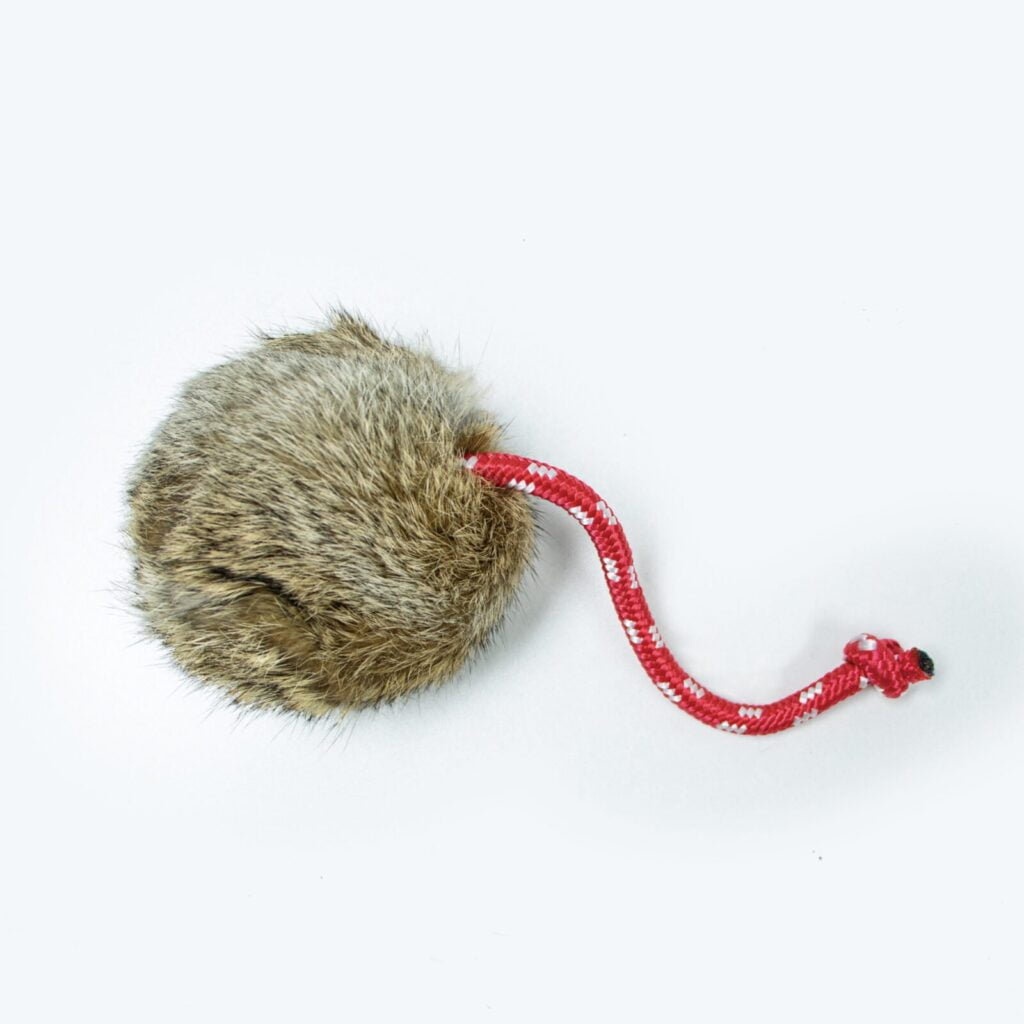 Rabbit Fur Long Throw Dummy Ball