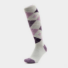 Load image into Gallery viewer, Sockshop Junior Argyle Heat Holders Long Socks