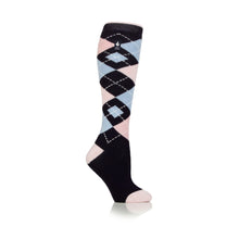 Load image into Gallery viewer, Sockshop Junior Argyle Heat Holders Long Socks