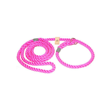 Bisley Dog Lead Pink Rope 8mm