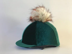 Capz Velour Faux Fur Pom Pom Hat Cover