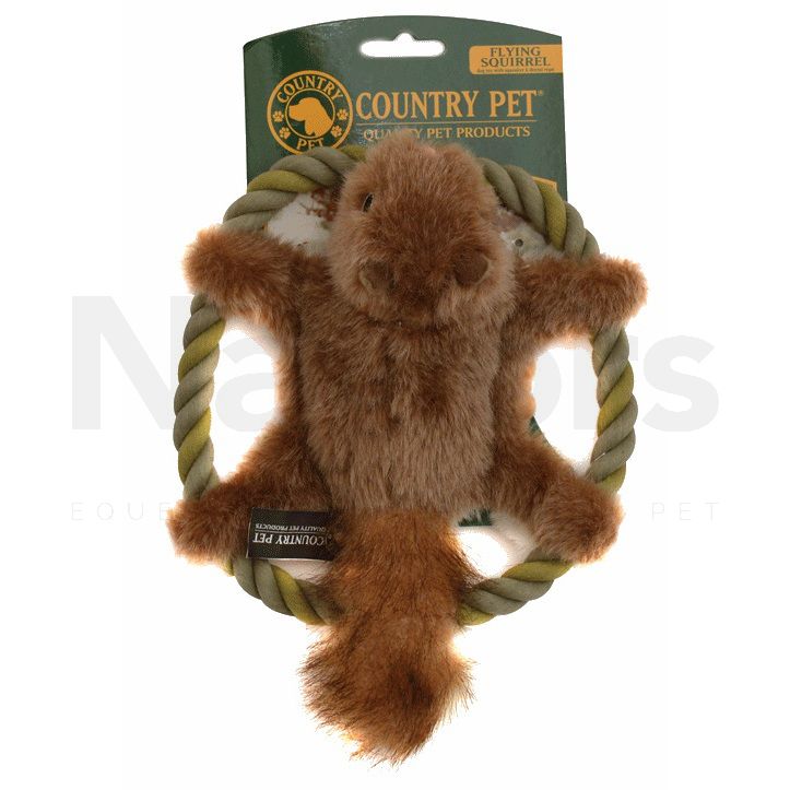 Country Dog Flying Squirrel Dog Toy