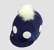 Agrihealth Navy Glitter Spots Pom Pom Lycra Hat Cover